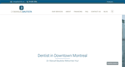 Desktop Screenshot of drbautista.ca