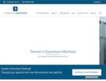 Tablet Screenshot of drbautista.ca